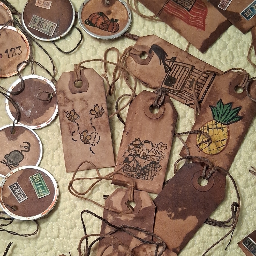 Rustic Brown Gift Tags Set - Picture 3 of 4